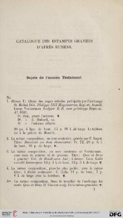 Sujets de l'ancien Testament (No. 1 - 97)