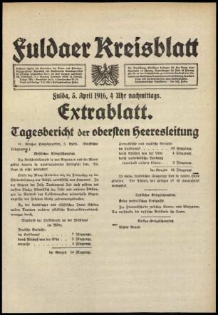 Ausgabe vom Mittwoch, den 05. April 1916.