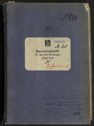 Bauvorschrift Schiffskörper
