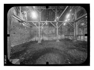 Plattenburg. Burganlage (Erwähnung 1319). Wirtschaftsgebäude. Innenansicht