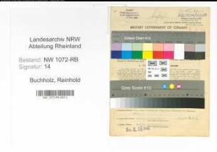 Entnazifizierung Reinhold Buchholz , geb. 08.04.1900 (Lehrer)