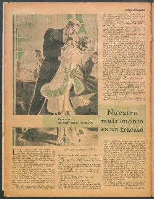 Nuestro matrimonio en un fracaso : Cuento por Severo Diaz Almagro