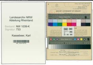Entnazifizierung Karl Kassebeer , geb. 27.08.1906 (Angestellter)
