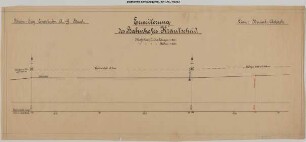 Krautscheid, Bahnhof: Erweiterung des Bahnhofs Krautscheid.