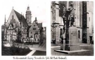 Reichsmessestadt Leipzig: Thomaskirche (Johs. Seb. Bach-Denkmal)