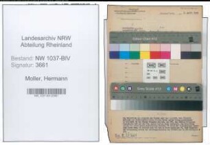 Entnazifizierung Hermann Moller , geb. 29.01.1902 (Bahnrat)