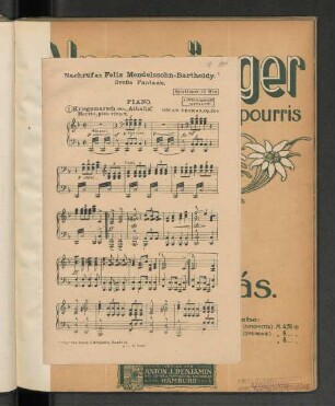 Nachruf an Felix Mendelssohn-Bartholdy. Große Fantasie.