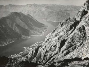 Balkanhalbinsel. Bucht von Kotor (Cattaro). Blick vom Lovčen-Paß