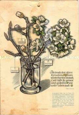 Weihnachtskalender mit Bildern, Geschichten, Bastelanleitungen u.ä. (unvollständig)