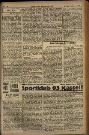 Zweite Ausgabe vom Sonntag, den 16. Juni 1929.