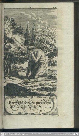 [Christliche Gedancken von der Einigkeit Gottes]