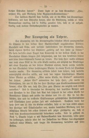 Der Kronprinz als Lehrer