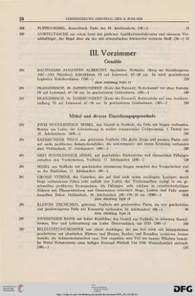 III. Vorzimmer (Nr. 290-355)
