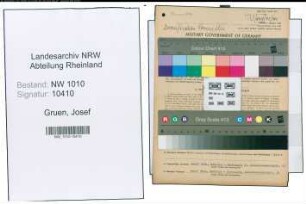 Entnazifizierung Josef Gruen , geb. 18.01.1907 (Landarbeiter)