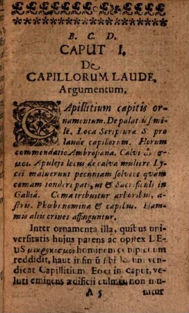 Johannis Henningii Trichologia, id est de capillis Veterum collectanea historico-philologica