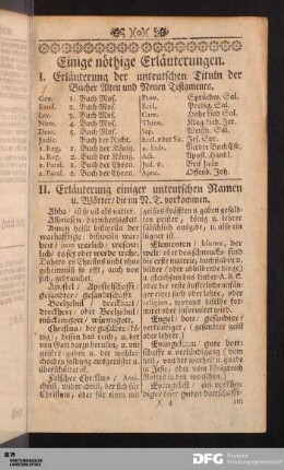 Einige nöthige Erläuterungen.