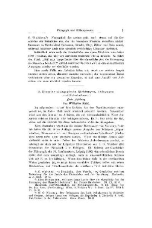 Einzelne pädagogische Richtungen, Pädagogen und Schulmänner : erste Abteilung ; [Pädagogik und Bildungswesen]