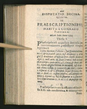 [Disputatio Decima-Qvinta. - Disputatio Decima-Septima.]