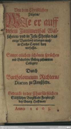 Vom christlichen Pilgrim