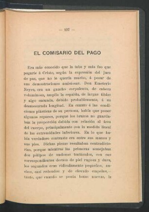 El comisario del pago