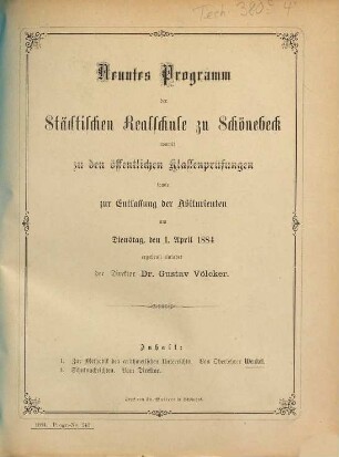 Programm der Städtischen Realschule zu Schönebeck. 1883/84 = 9