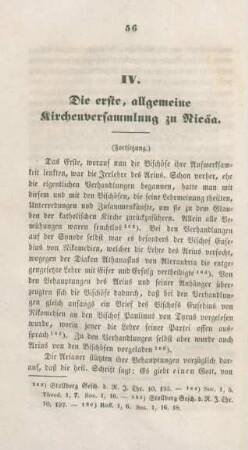 56-73 Die erste, allgemeine Kirchenversammlung in Nicäa : Fortsetzung