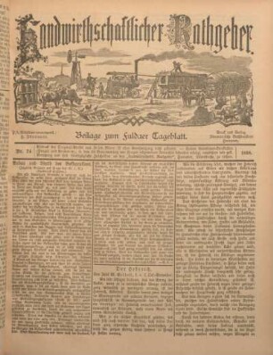 24: Beilage vom Montag, 14. November 1898