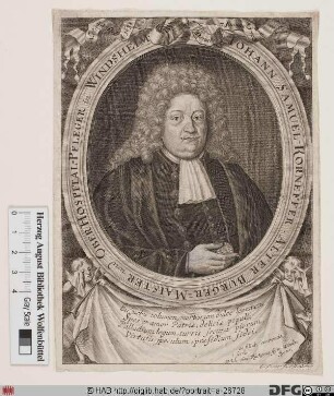 Bildnis Johann Samuel Korneffer