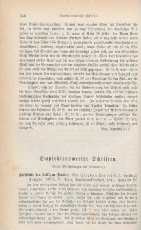 346-352 Empfehlenswerthe Schriften