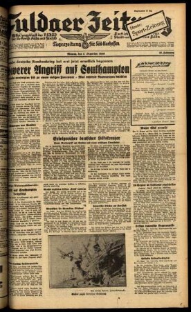 Ausgabe vom Montag, den 02. Dezember 1940.