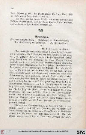 2: Heidelberg : (Alt- und Neu-Heidelberg, Gründerzeit, Groß-Heidelberg, die Profanierung der Landschaft, die Fremdenstadt)