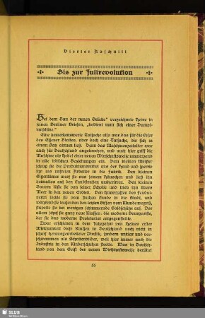 Vierter Abschnitt: Bis zur Julirevolution