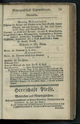 Herrschaft Plesse