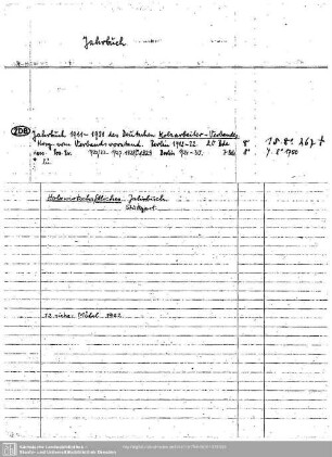 Jahrbuch Holzarbeiter-Verbandes
