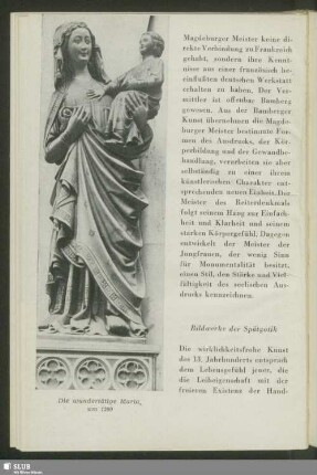 Bildwerke der Spätgotik