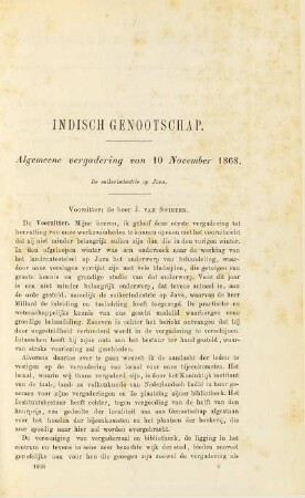 Algemeene vergadering van 10 November 1868