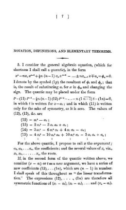 Notation, Definitions, And Elementary Theorems.