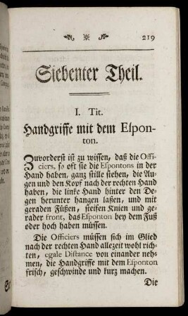 Siebenter Theil.
