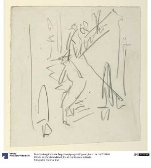 Treppenaufgang mit Figuren