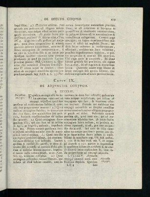453-481, Caput IX. De Adjunctis Conjugii.