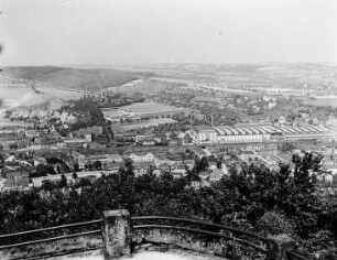 Freital : Blick vom Windberg auf das Gußstahlwerk
