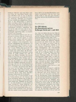 Vor 325 Jahren: Die Seeschlacht auf der Kolberger Heide am 1. Juli 1644