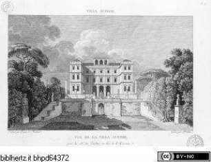 Choix des plus célèbres maisons de plaisance de Rome et de ses environs, Tafel 45: Vue de la Villa Altieri