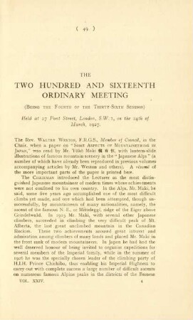 The two hundred and sixteenth ordinary meeting