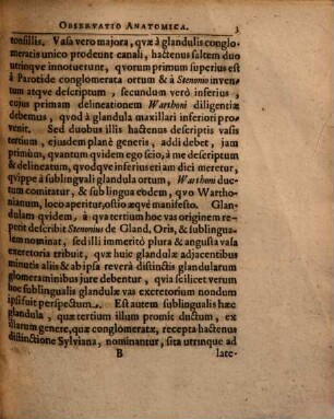 Caspari Bartholini De ductu salivali hactenus non descripto observatio anatomica