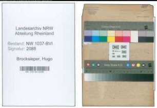 Entnazifizierung Hugo Brocksieper , geb. 17.07.1903 (Lehrer)