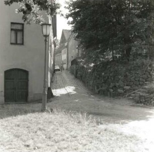 Stolpen, Unterm Schloß. Blick nach Osten