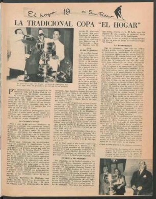 La tradicional copa "El Hogar" : El hoyo 19