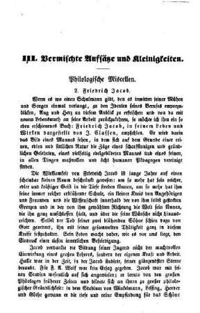Philologische Miscellen