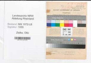 Entnazifizierung Otto Zielke , geb. 08.12.1905 (Angestellter)